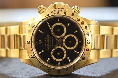 rolex daytona oro giallo e nero|Orologio Rolex Cosmograph Daytona in oro giallo 18 ct.